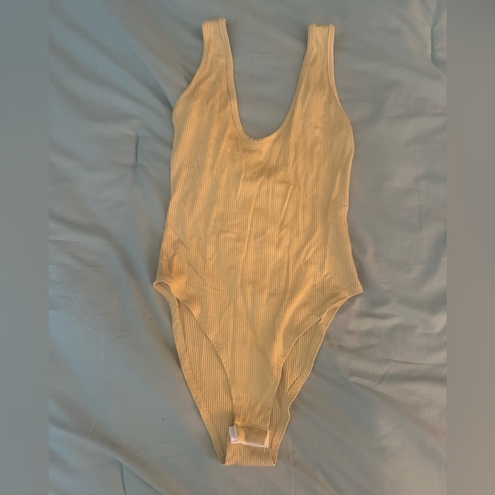 Audrey Yellow Bodysuit One Piece Classic Design